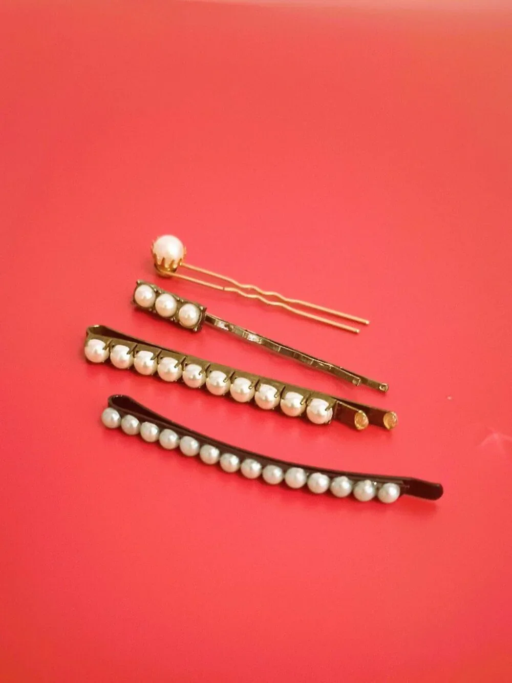 Pearl Hair Bobby Pins 4 Pcs Hair Accessories